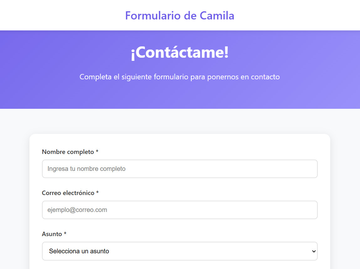 Proyecto Formulario