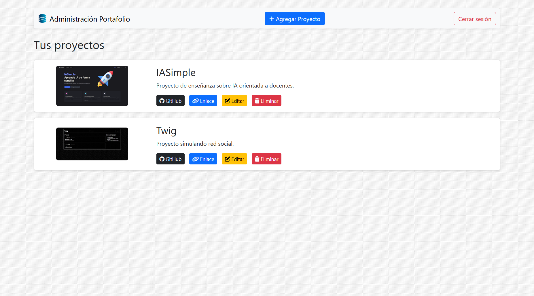 API Portafolio